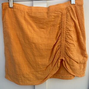 H&M Orange Mini Skirt